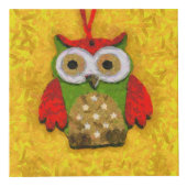 Cube Photo Peinture de hibou (Devant)