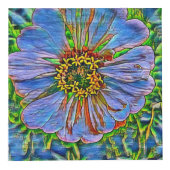 Cube Photo Peinture pourpre de fleur (Devant)