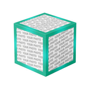 Cube Photo Pentes STRIPES - vert océan + vos idées