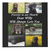 Cube Photo Personnalisation moderne Pet Memorial 6 Photo Coll (Droite)