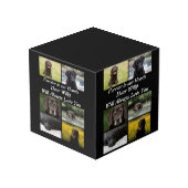 Cube Photo Personnalisation moderne Pet Memorial 6 Photo Coll (Angle arrière)