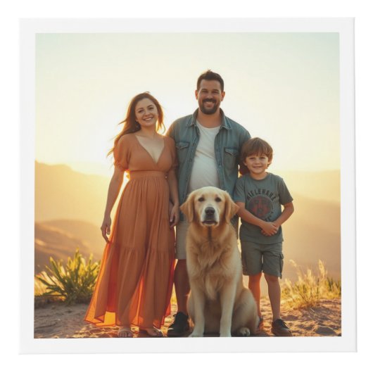 Cube Photo Personnalisé 4 Photo Meilleur Papa Jamais Fête des (Droite)