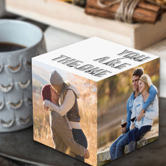 Cube Photo Personnalisé 4 photo Vous êtes l'unique photo roma