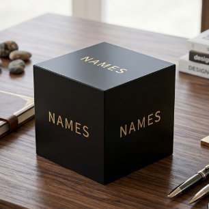 Cube Photo Personnalisé avec les 5 derniers noms ou surnoms