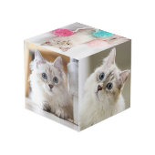 Cube Photo Personnalisé Chat Maman Pet Photo (Angle arrière)