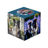 Cube Photo Personnalisé Pet Lover Personnalisé Chien Multi Ph (Angle arrière)