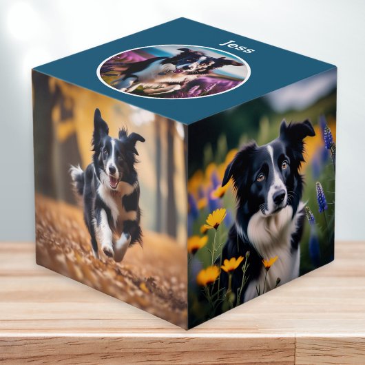 Cube Photo Personnalisé Pet Lover Personnalisé Chien Multi Ph