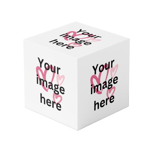 cube photo personnalisé pour cadeau (Angle devant)