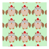 Cube photo personnalisée Chouette de Noël (Droite)