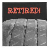 Cube photo personnalisée de retraite (Devant)