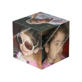 Cube photo personnalisée. Faites le vôtre ! (Angle arrière)