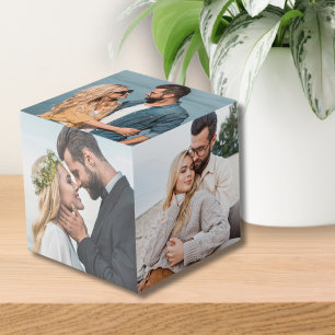 Cube Photo Photo de couple de jeunes mariés personnalisé en s