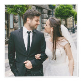 Cube Photo Photo de Noël des jeunes mariés (Devant)