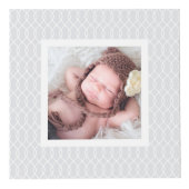 Cube Photo Photo Motif chic gris Trellis (Devant)