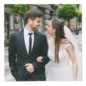 Cube Photo Photo Rouge de Noël des Nouveaux Mariés (Devant)