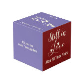 Cube Photo Photo rouge violet pour les 40 ans de Ruby (Angle arrière)