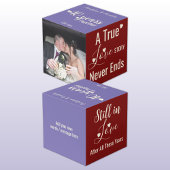Cube Photo Photo rouge violet pour les 40 ans de Ruby