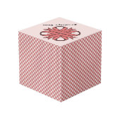 Cube Photo Pink Clover Ribbon (Angle arrière)