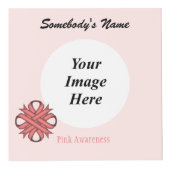 Cube Photo Pink Clover Ribbon (Devant)