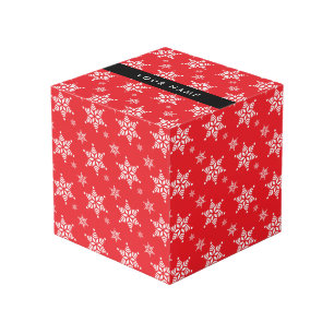 Cube Photo Pneus blancs, Rouge, Votre nom, Personnaliser