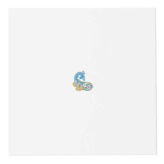 Cube Photo Point, Sherpa Blue, Design de sable doré (Devant)