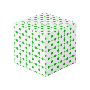 Cube Photo Points verts en pois, motif à pois, pois, pointill