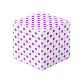 Cube Photo Pois violets, Motif à points Polka, points, pointi (Angle arrière)
