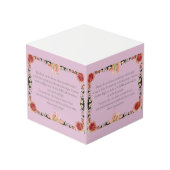 Cube Photo PSALM 1:1-3 Botanic Design, (Angle arrière)