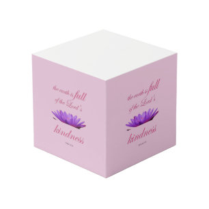 Cube Photo psaume 33 bonté au lotus pourpre