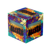 Cube Photo Rétro conception d'abrégé sur texture (Angle arrière)