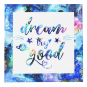 Cube Photo Rêvez. Essaie. Faites du bien. (Devant)