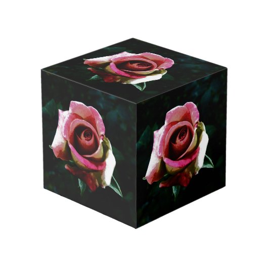 Cube Photo rose (Angle devant)