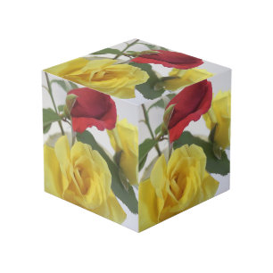 Cube photo rose 4 pouces personnalisé