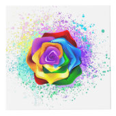 Cube Photo Rose arc-en-ciel coloré (Droite)