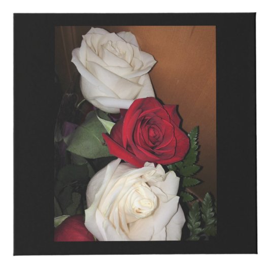 Cube photo rose avec numéro de table (Droite)