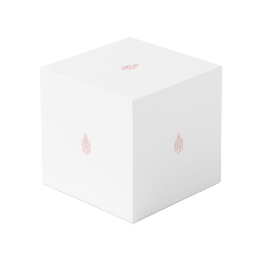 Cube Photo Rose foncé, Agany à chasse, Design décoratif (Angle devant)