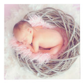 Cube Photo Rose Rosebud Wreath Monogramme Baby Photo (Droite)