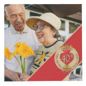 Cube photo Ruby du 40e/15e anniversaire du Mariage (Droite)