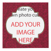Cube Photo Ruby Red Foil Look Frame AJOUTER VOS IMAGES (Droite)