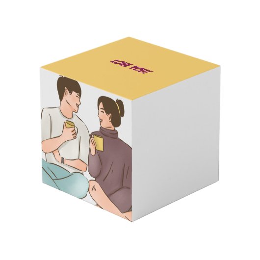 Cube Photo Saint-Valentin cosy (Angle devant)