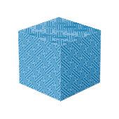 Cube Photo Sayagata motif, japonais, bleu et bleu bébé (Angle arrière)