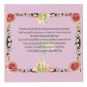 Cube Photo Scripture, Psalm 11, Colorful Flower (Devant)