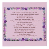 Cube Photo Scripture, Psalm 11, Purple Roses (Devant)