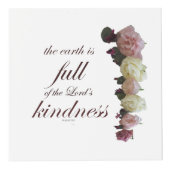 Cube Photo Scripture, Psalm 33, White and Pink Roses (Devant)