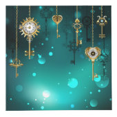 Cube Photo Skeleton Keys on Green Background (Droite)