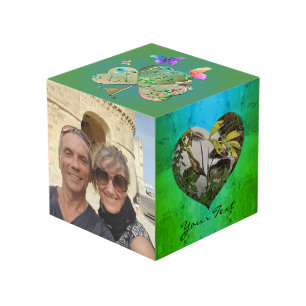 Cube Photo St. Patrick's Day Heart Frames 4 Photos