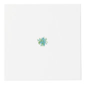 Cube Photo Style Décoratif, Crème Menthe, Bleu Fontaine, Turq (Devant)