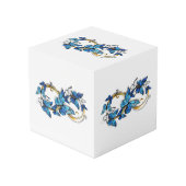 Cube Photo Symbol Infinity of Blue Morpho Butterflies (Angle devant)