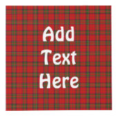Cube Photo Tartan Plaid Fabric Motif (Devant)