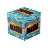 Cube Photo Texture de crayons (Angle arrière)